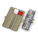 【即日発送(16時まで)】印鑑ケース おしゃれ 上品 かわいい【モノグラム(クールグレイ)】【印鑑ケースサイズ:13.5〜15mm(ミリ)用】【即日対応】【朱肉付き】【女性/男性】【おしゃれ印鑑収納ケース】【あす楽即納】【おしゃれ&かわいい印鑑ケース(朱肉付き)】