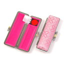 【即日発送(16時まで)】印鑑ケース かわいい おしゃれ 上品【モノグラム(パステルピンク)】【印鑑ケースサイズ:13.5〜15mm(ミリ)用】【即日対応】【朱肉付き】【女性/男性】【かわいい印鑑収納ケース】【あす楽即納】【おしゃれ&かわいい印鑑ケース(朱肉付き)】