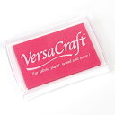 ツキネコ バーサクラフトL ローズピンク Tsukineko VersaCraft Rose Pink VK-133 盤面:76×47mm 本体:96×63×20mm(ゴム印 消しゴムはんこ用スタンプ台)