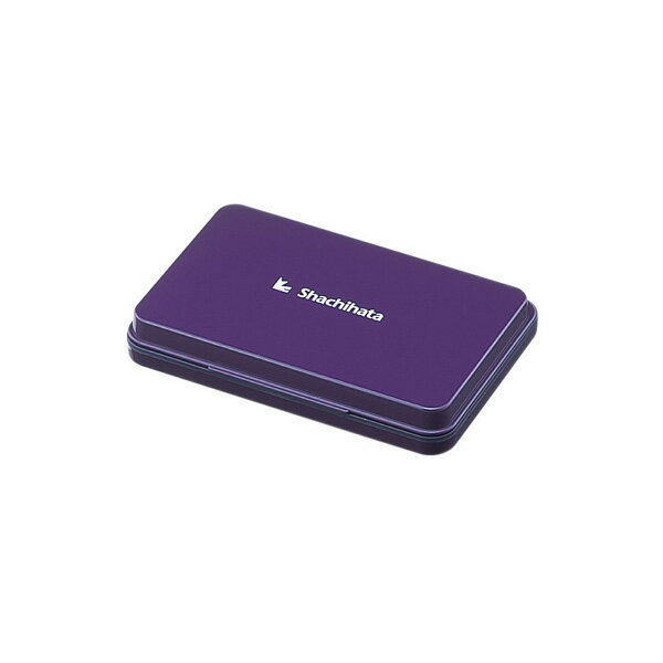 シャチハタ スタンプ台中形 紫 パッドサイズ90×56mm 本体サイズ104×72×15.9mm HGN-2-V ／商品コード:57701