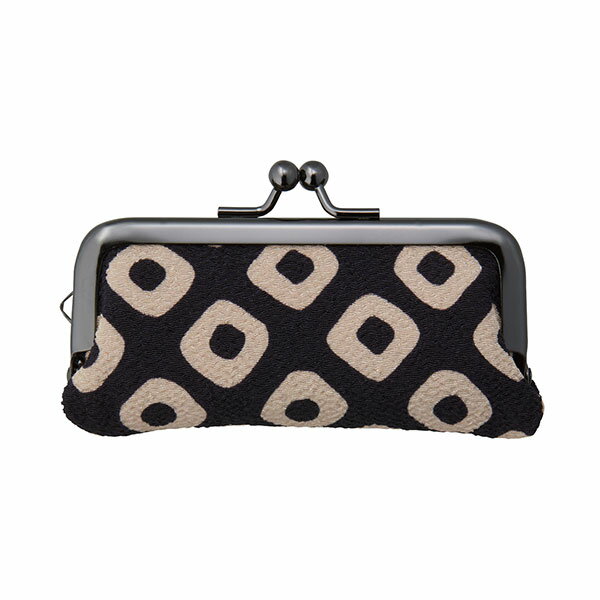 シャチハタ印鑑ケース[丸寸胴用]お財布タイプ横入れ用・疋田大柄（ひったおおがら）・印鑑長さ約60mm・..