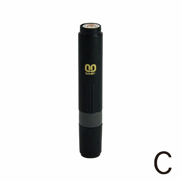 サンビー・クイック6[通信簿用タイプ]【C】4mm(本体色：ブラック・インク色：黒)[SANBY・QST-120]
