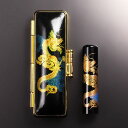 【送料無料】黒水牛現代蒔絵の個人印鑑セット/開運(龍)/金昇龍/銀ラメ/13.5mm 個人いんかん はんこ ハンコ 判子 就職祝い ギフト 祝い プレゼント 贈...