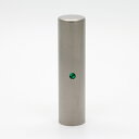 【送料無料】個人印鑑/銀行印/クリスタルジュエルチタン(クリスタルアタリ付き)/エメラルド/15mm/ケース別売 個人いんかん はんこ ハンコ 判子 就職祝い ...