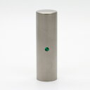 【送料無料】個人印鑑/銀行印/クリスタルジュエルチタン(クリスタルアタリ付き)/エメラルド/18mm/ケース別売 個人いんかん はんこ ハンコ 判子 就職祝い ...