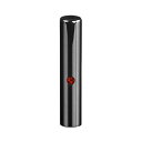 【送料無料】ブラックチタン ミラーブラック(クリスタルアタリ付き)印鑑/個人銀行印ルビー/12mm/ケース別売 個人いんかん はんこ ハンコ 判子 就職祝い ギ...