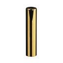 【送料無料】ゴールドチタン ミラーゴールド印鑑/個人銀行印/アタリ無し/13.5mm/ケース別売 個人いんかん はんこ ハンコ 判子 就職祝い ギフト 祝い プ...