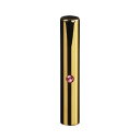 【送料無料】ゴールドチタン ミラーゴールド(クリスタルアタリ付き)印鑑/個人認印ライトローズ/10.5mm/ケース別売 個人いんかん はんこ ハンコ 判子 就職...