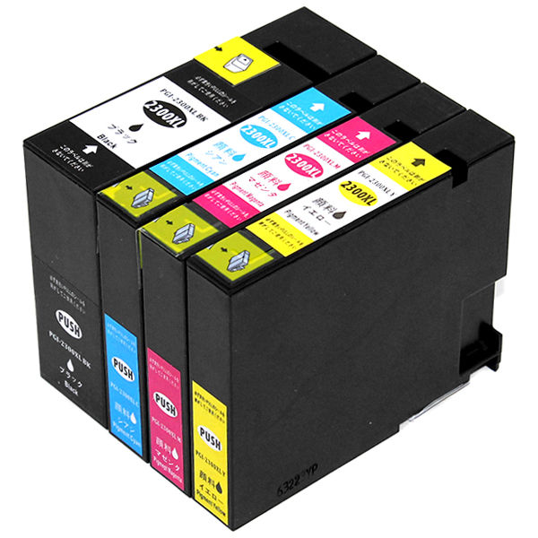 ＼クーポンあり！年賀状準備／[顔料インク]PGI-2300XL/4MP 4色パック [キヤノン/Canon対応] 互換インクカートリッジ 4色セット 大容量XL キャノン プリンター用 PGI-2300 PGI2300 ポイント消化バーゲン　年賀状印刷　年賀状作成ソフト　セール