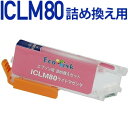 ICLM80L詰め替えセット用 永久ICチップ付きカートリッジ単品〔エプソンプリンター対応〕 詰め替えセット ICLM80Lライトマゼンタ用カートリッジ単品 EPSONプリンター用