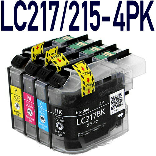 LC217 215-4PK 4FpbN uU[v^[Ή brother  Ή ݊CNJ[gbW 4FpbN LC217 LC215