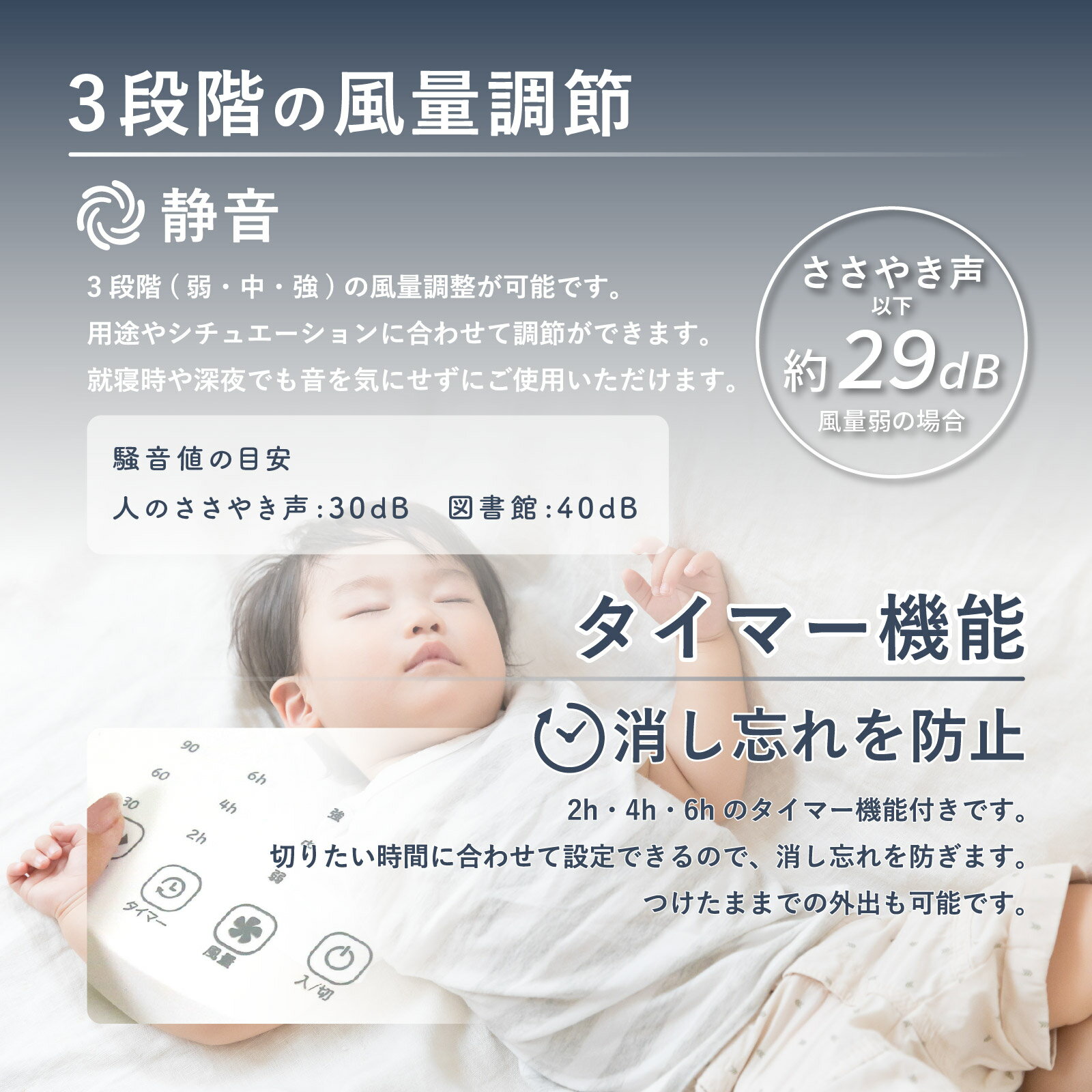 【約29％OFF！】サーキュレーター DCモーター 静音 【 上下左右 選べる首振り角度 】リモコン付き タイマー機能 お手入れ簡単 パワフル送風 軽量 小型 コンパクト 節電 省エネ 扇風機 部屋干し 梅雨 夏 SZSA-24W