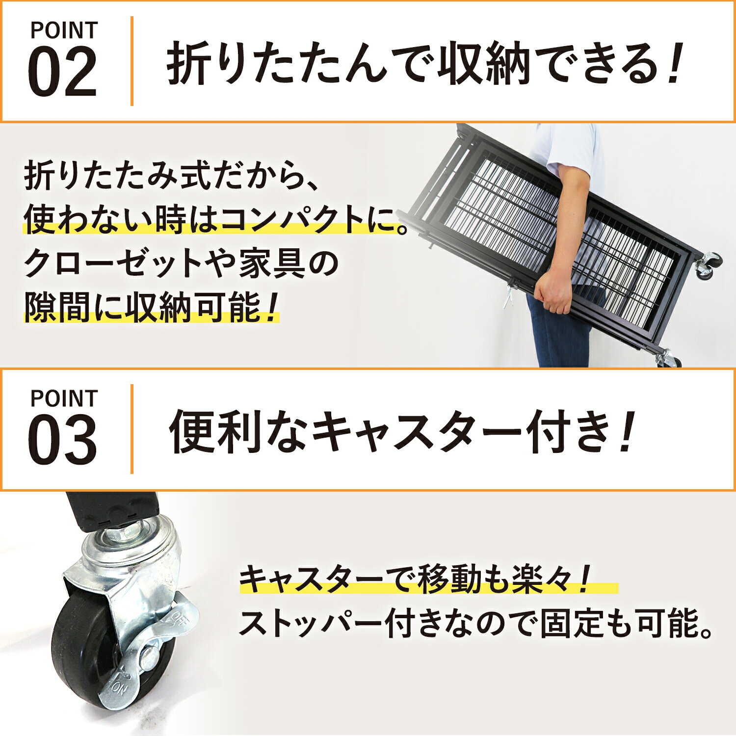 【5％OFF！楽天スーパーセール！】簡単組立 折りたたみラック 3段 ほぼ完成品 キャ...