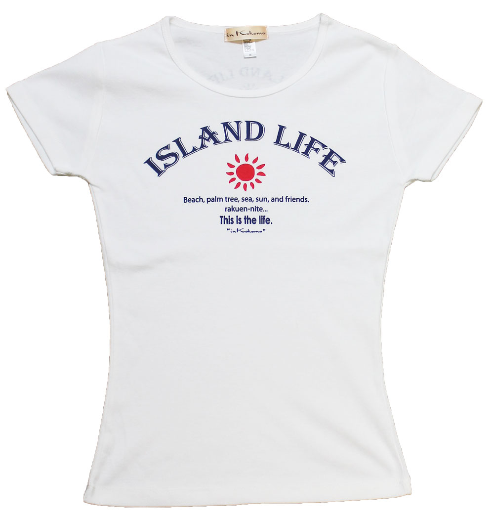Rakuten - SUN&ISLAND柄　シンプル　レディースTシャツ　半袖　ハワイ　リゾート　おしゃれ　ブランド　ロゴカジュアル　フラ衣装