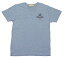 在庫限り VネックTシャツ ワンポイント バック ライフアロハ柄