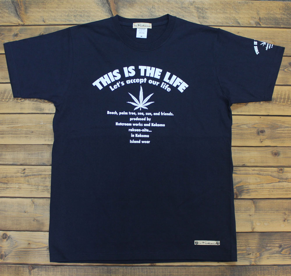 シンプル Tシャツ　ロゴヘンプ柄　メンズ