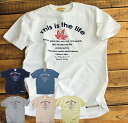 ベーシック メンズTシャツ This is the life アメカジ ロゴ...