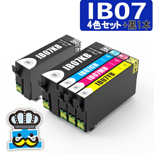 プリンターインク エプソン IB07B マウス IB07CL4B 4色セット ＋黒1本 互換インクカートリッジ 対応プリンター PX-M6010F PX-M6011F PX-S6010 セット内容 IB07KB IB07CB IB07MB IB07YB 互換インク 純正 よりお得