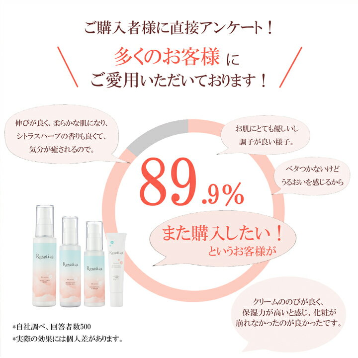 Resetica モイストベールウォータージェル リセチカ CICA シカ【 スキンケア オールインワンジェル 美容液 水分補給 メンズコスメ ツボクサ メンズ べたつかない 潤う 保湿 乾燥 肌荒れ 植物幹細胞 植物由来 毛穴 肌荒れ ゆらぎ肌 敏感肌 ナチュラルコスメ 日本製 】