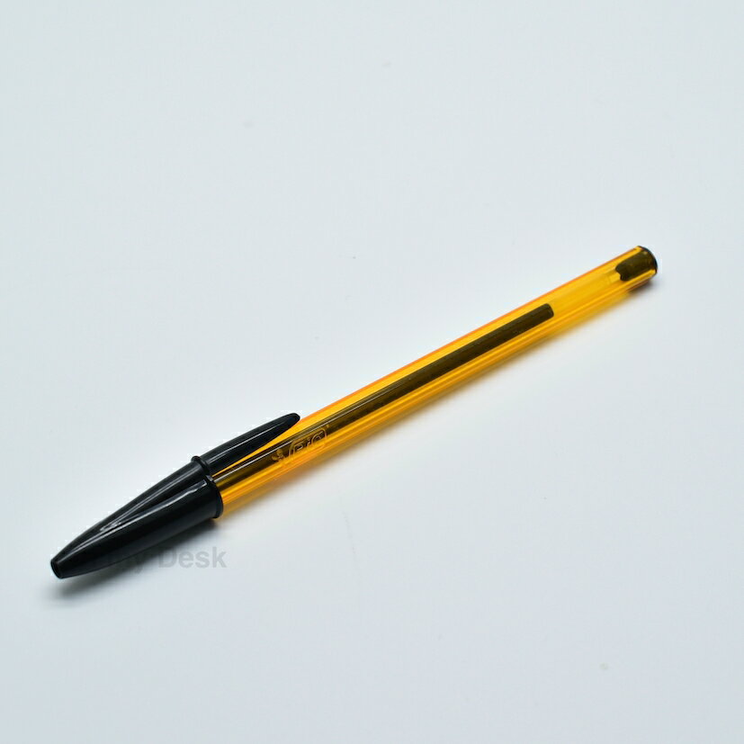 【 BiC JAPAN 】ビック クリスタル オリジナル ファイン 0.8 mm ボールペン 黒 キャップ式 ビックオレンジ代替品 ※メール便発送