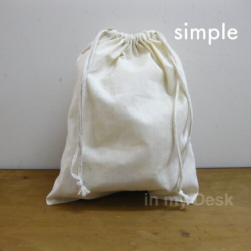【100%NaturalCottonDrawstringBagsizeL】ナチュラルオーガニックコットン100%のシンプルな巾着袋【Lサイズ】きんちゃく巾着綿バッグインバッグBaginBag無地生成り