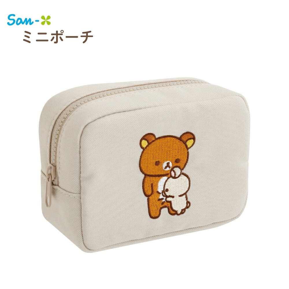 サンエックス リラックマ 【stay with me】 ミニポーチ CA73901 ポーチ 小物入れ 収納 メイクポーチ 化粧ポーチ 小さめ マチあり キャラクター かわいい