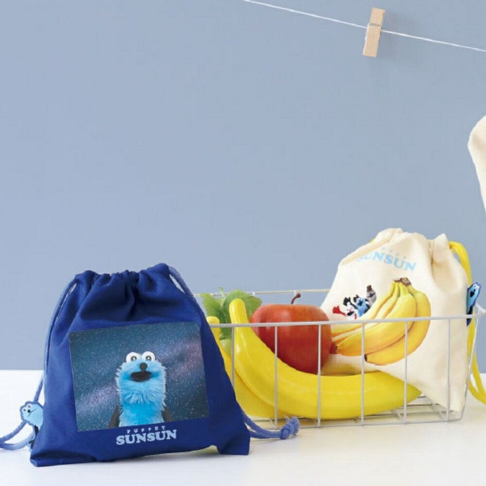 ティーズファクトリー パペットスンスン ぴょこっと巾着 メール便対応 巾着袋 小物入れ 収納 キャラクター コップ袋 大人 子供 かわいい