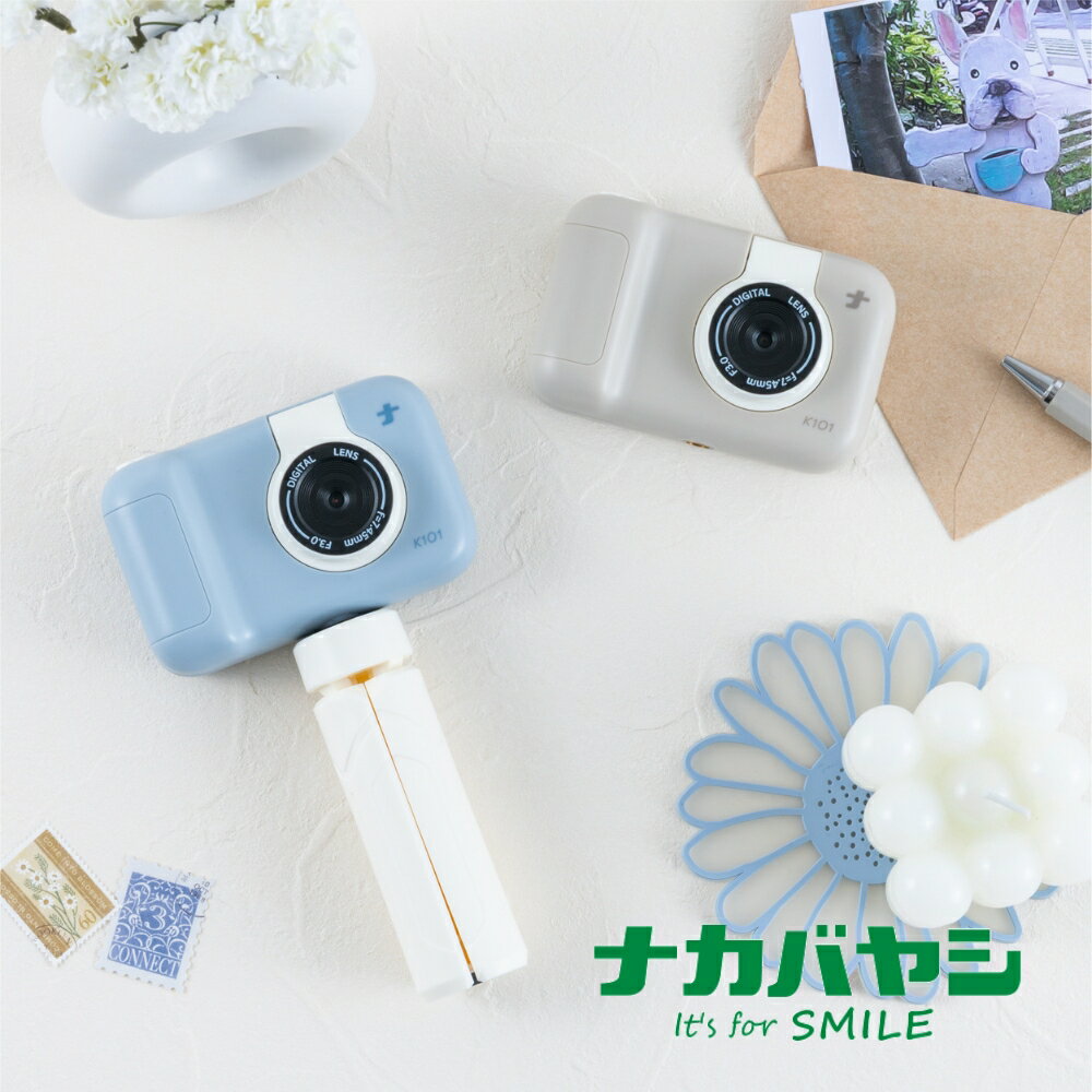 Other - ナカバヤシ コドモナカメラ ブルー CAM-K101BL ベージュ CAM-K101BE おしゃれ プレゼント 繰り返し使用 レトロ エモ 子供用