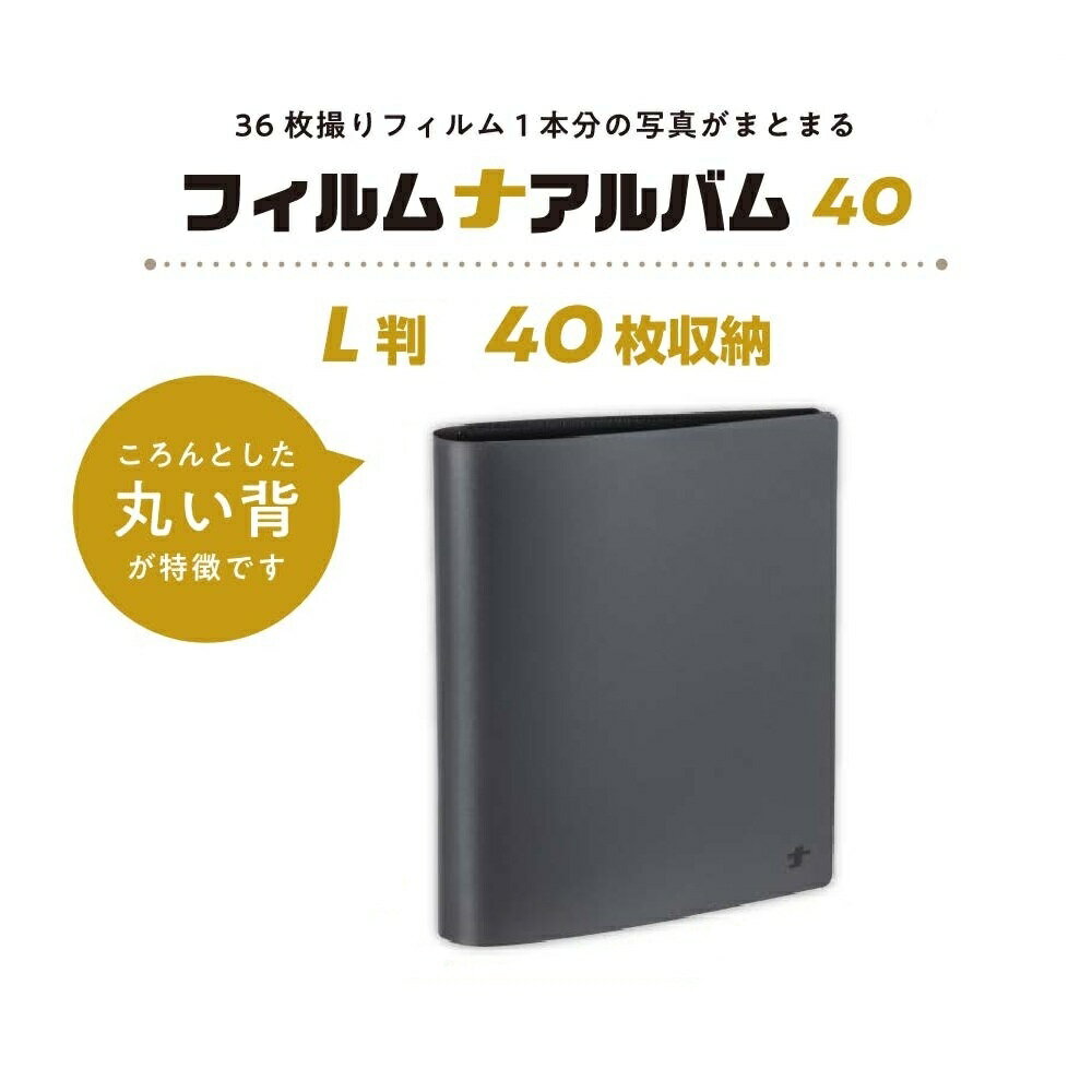 乐天商城 - ナカバヤシ フィルムナアルバム 40 L判40枚収納 フォトアルバム 保管 持ち運び コレクション 写真整理 フィルム写真 思い出収納　メール便