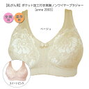 大きなサイズ乳がん ブラジャー手縫いポケット加工 ノンワイヤーカップたっぷり 美胸ブラジャー乳ガン 乳癌 綿混 乳がん ブラ 術後 全摘 温存