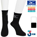 ミズノ 靴下 ジュニア 13cm丈 ソックス 3足組 送料無料 mizuno ブランドソックス 子供 靴下 セット 3足 スポーツ ブラック ホワイト 部活 まとめ買い クルー丈 ショートクルー丈（05778）