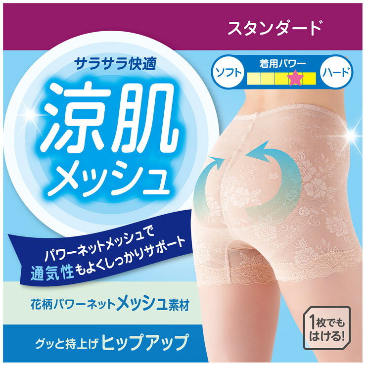 アツギ ガードル ヒップメイク 花柄涼肌メッシュ 63521AS スタンダード丈 吸汗速乾 快適 ショーツ お腹押え ヒップアップ 一枚履き可能 夏 ぽっこりお腹 補正下着 レディース (06071) inner2-10012633 愛知インナーハウス サンプル画像2