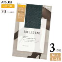 タイツ レディース アツギ レッグバー ミニダイヤ柄 FP90351 3足組 送料無料 アツギタイツ 婦人 70デニール 相当 透け感 柄タイツ まとめ買い 3...