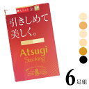 レディース アツギ ストッキング New 引きしめて美しく FP12113P 6足組 送料無料 婦人 アツギストッキング 伝線しにくい ストッキング パンティストッキング 足首着圧10hPa 着圧ストッキング まとめ買い パンスト 静電気防止 補強トウ atsugi(06650)