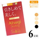 レディース アツギ ストッキング New 引きしめて美しく ゆったり FP14713P 6足組 送料無料 婦人 アツギストッキング 伝線しにくい ストッキング パンティストッキング 後ろマチ 足首着圧10hPa 着圧ストッキング まとめ買い パンスト 静電気防止 補強トウ atsugi(06666)
