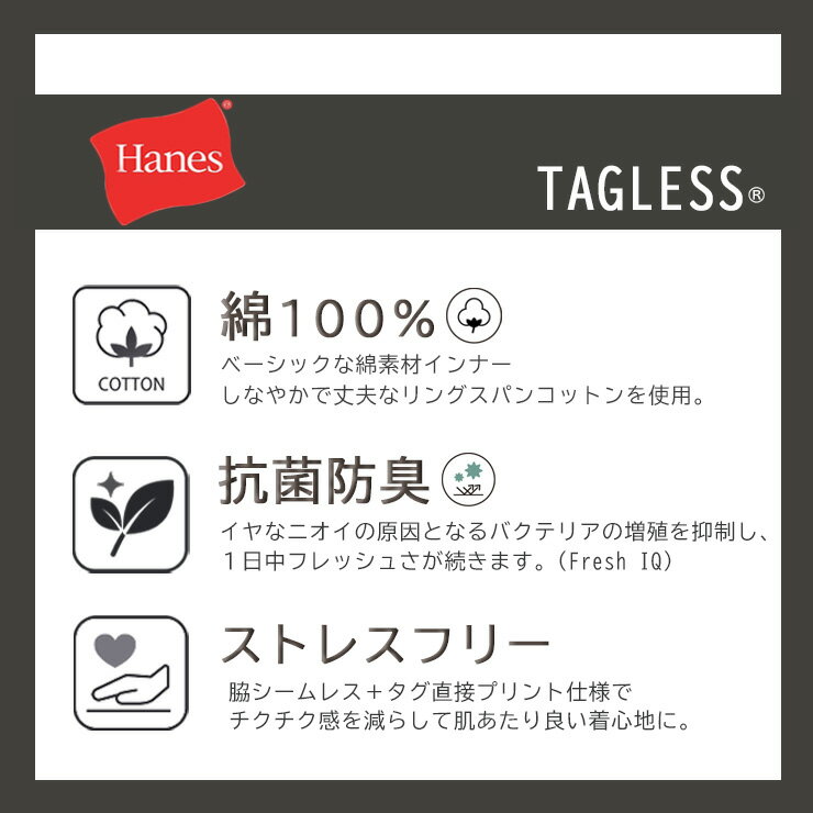 メンズ 半袖 ヘインズ VネックTシャツ HM...の紹介画像2