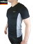 送料無料お試し商品 モーブス 脇下切替メッシュ吸水速乾ロゴ半袖V首Tシャツ ブラック 70132