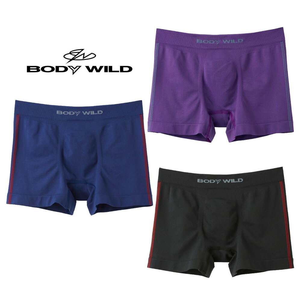 ★送料込み★グンゼ【BODYWILD】ボクサーパンツ サイドライン：BWS852JK 【メール便！日時指定不可！代引不可！ギフト…