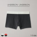 UNDERSON UNDERSON メンズ ライトストレッチショートボクサーパンツ | ボクサー ショーツ インナー アンダーウェア 前閉じ バイカラー シンプル おしゃれ 大人 和紙 和紙ファブリック 通気性 無地 ロゴ UUMGG241086