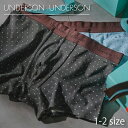 UNDERSON UNDERSON メンズ ハートヘムシームレスボクサーパンツ | ボクサー ショーツ インナー アンダーウェア 前閉じ ドット柄 ハート シンプル おしゃれ 大人 和紙 和紙ファブリック 通気性 ロゴ ギフト バレンタイン UUMGG251051