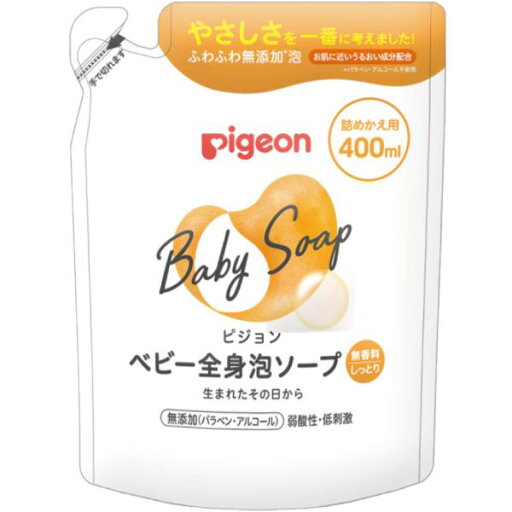 ピジョン 全身泡ソープ しっとり詰めかえ用 400mml ピジョン 全身泡ソープ しっとり詰めかえ用 400mml