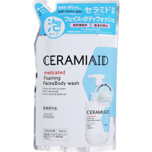 乐天商城 - KOSEコスメポート セラミエイド　薬用フェイス＆ボディウォッシュ　詰替 380mL (医薬部外品)