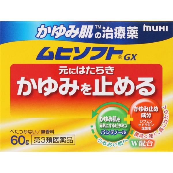 ★かゆみ肌の治療薬 ムヒソフトGX 60g 【第三類医薬品】