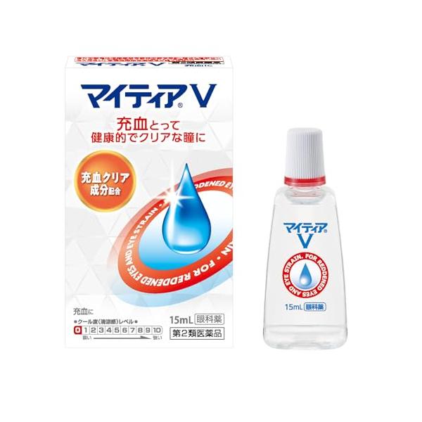 効能・効果結膜充血，目の疲れ，眼病予防（水泳のあと，ほこりや汗が目に入ったときなど），ハードコンタクトレンズを装着しているときの不快感，目のかすみ（目やにの多いときなど）成分・分量1mL中 塩酸テトラヒドロゾリン・・・0．5mg 添加物：塩化ナトリウム、ホウ酸、ホウ砂、エデト酸ナトリウム水和物、ベンザルコニウム塩化物、pH調節剤使用上の注意点■相談すること 1．次の人は使用前に医師，薬剤師または登録販売者に相談すること 　（1）医師の治療を受けている人。 　（2）薬などによりアレルギー症状を起こしたことがある人。 　（3）次の症状のある人。 　　はげしい目の痛み 　（4）次の診断を受けた人。 　　緑内障 2．使用後，次の症状があらわれた場合は副作用の可能性があるので，直ちに使用を中止し，この文書を持って医師，薬剤師または登録販売者に相談すること ［関係部位：症状］ 皮膚：発疹・発赤，かゆみ 目：充血，かゆみ，はれ 3．次の場合は使用を中止し，この文書を持って医師，薬剤師または登録販売者に相談すること 　（1）目のかすみが改善されない場合 　（2）5-6日間使用しても症状がよくならない場合商品詳細●充血クリア成分『塩酸テトラヒドロゾリン』配合。 ●充血や目の疲れに効きます。 ●やさしいさし心地です。 ●無色澄明の目薬です。保管及び取扱上の注意点（1）直射日光の当たらない涼しい所に密栓して保管すること。特に自動車内や暖房器具の近くなど，高温となるおそれのある場所に放置しないこと。 （2）小児の手の届かない所に保管すること。 （3）他の容器に入れ替えないこと。 　（誤用の原因になったり，品質が変わる。） （4）容器に他のものを入れて使用しないこと。 （5）他の人と共用しないこと。 （6）使用期限を過ぎた製品は使用しないこと。 　また，使用期限内であっても，内袋開封後はすみやかに使用すること。 （7）保存の状態によっては，容器の先周囲やキャップの内側に薬液中の成分の結晶が付くことがある。このような場合には清潔なガーゼで軽くふき取って使用すること。用法及び用量1回1-2滴を1日3-4回点眼してください。 （1）過度に使用すると，異常なまぶしさを感じたり，かえって充血を招くことがある。 （2）小児に使用させる場合には，保護者の指導監督のもとに使用させること。 （3）容器の先を目，まぶた，まつ毛に触れさせないこと（目やにやその他異物等が混入することで，薬液が汚染あるいは混濁することがある）。 　また，混濁したものは使用しないこと。 （4）ソフトコンタクトレンズを装着したまま使用しないこと。 （5）点眼用にのみ使用すること。 （6）用法・用量を厳守すること。商品サイズ高さ97mm×幅58mm×奥行き23mm剤型・形状点眼剤問合せ先千寿製薬株式会社 541?0048　大阪市中央区瓦町三丁目1番9号 0120149931