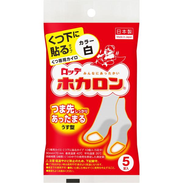樂天商城 - ロッテ電子工業 ホカロン 靴下に貼るタイプ 5個