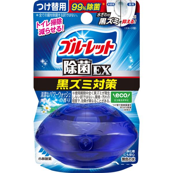 小林製薬 液体ブルーレットおくだけ除菌EXつけ替用　パワーウォッシュの香り 67ml
