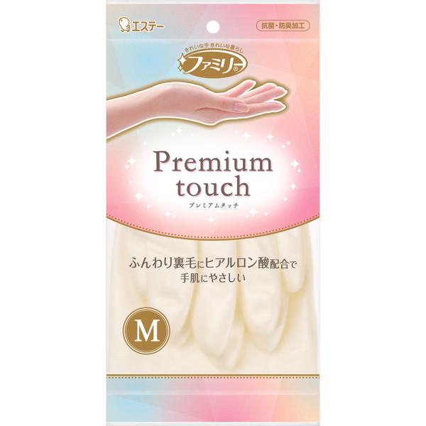 樂天商城 - エステー ファミリー プレミアムタッチ ヒアルロン酸 M パールホワイト 1双