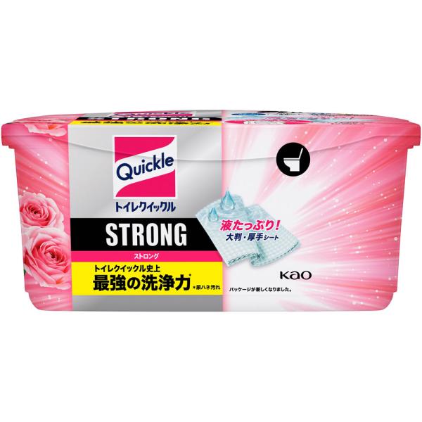 花王 トイレクイックルストロング ローズ本体 8枚