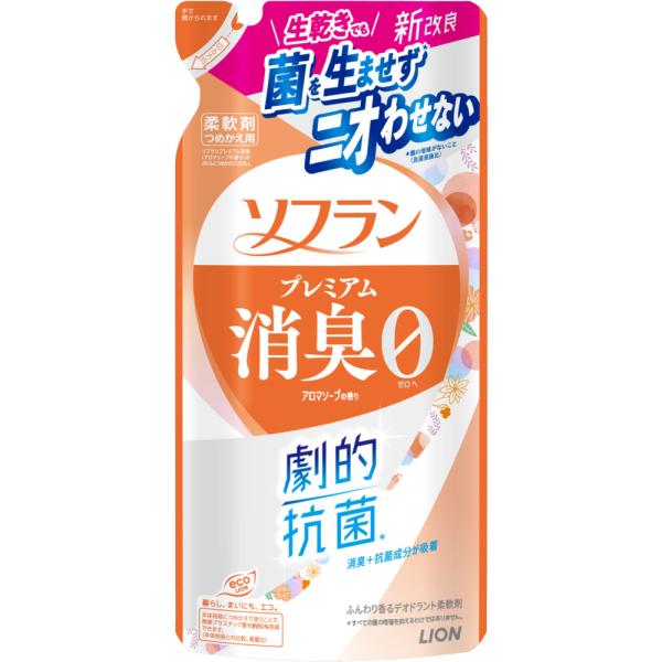 Rakuten - ライオン ソフラン　プレミアム消臭　アロマソープの香り　つめかえ用 380ml