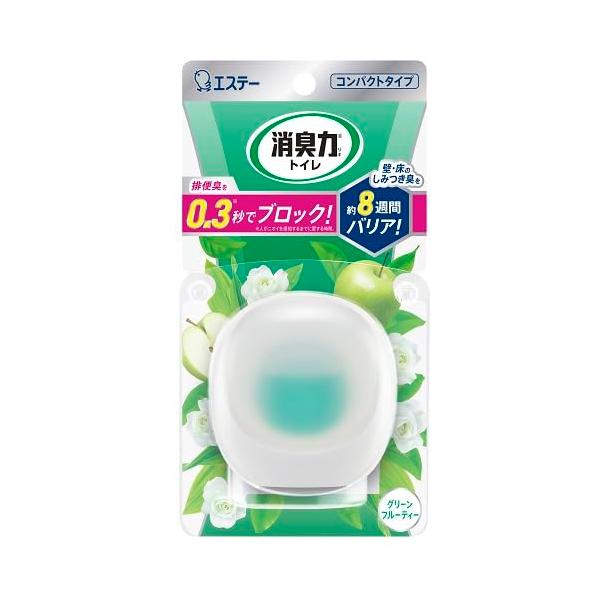 樂天商城 - エステー 消臭力　コンパクト　トイレ用　本体　グリーンフルーティー 6ml